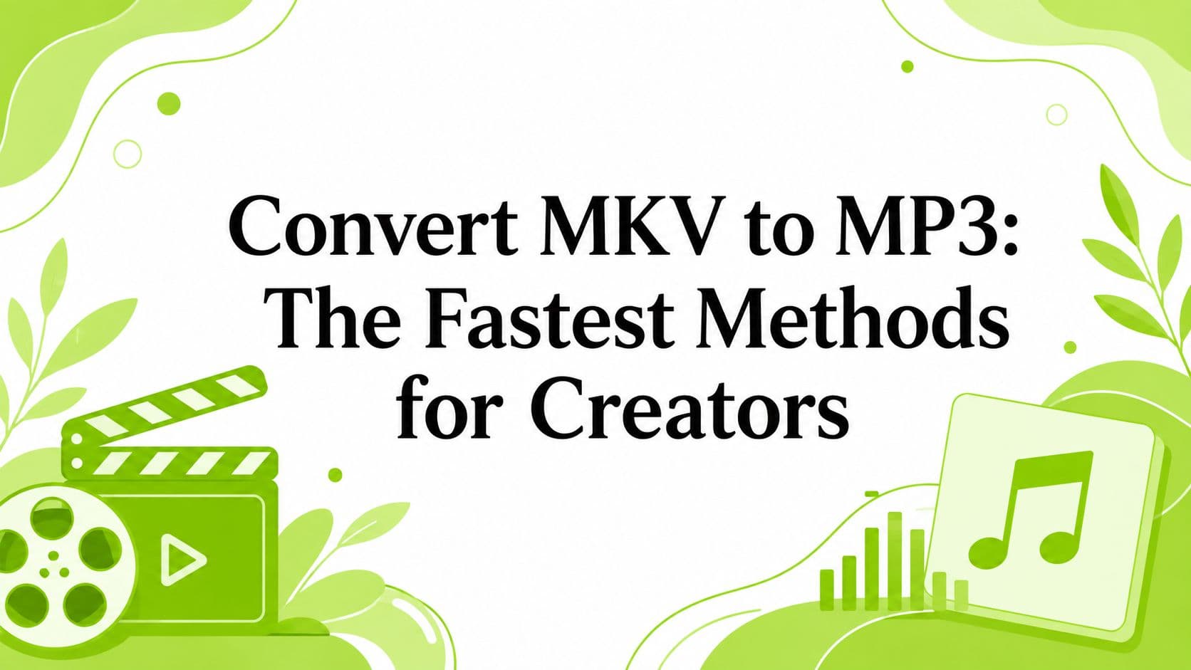 Convert MKV to MP3: The Fastest Methods for Creators