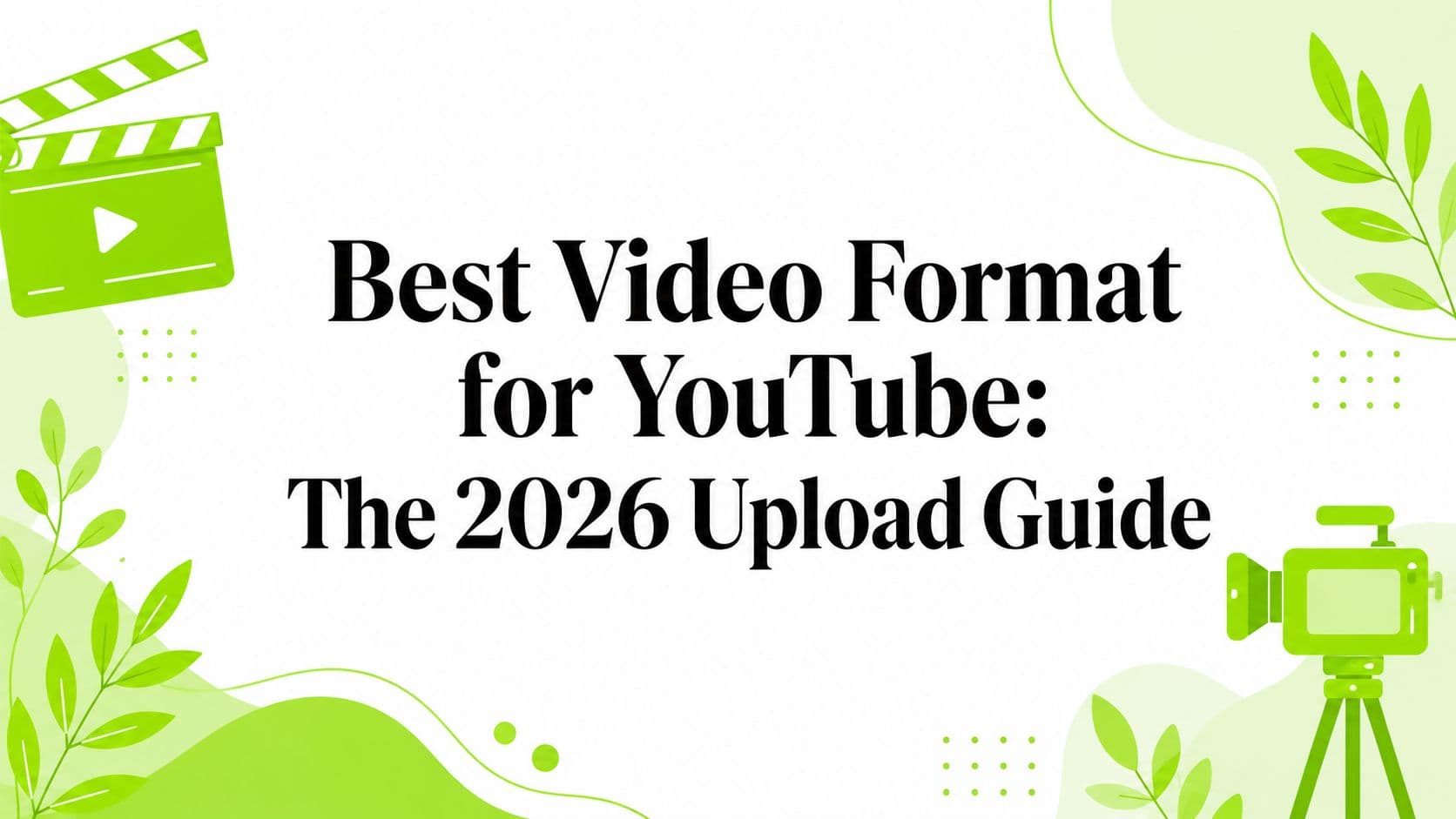 Best Video Format for YouTube: The 2026 Upload Guide