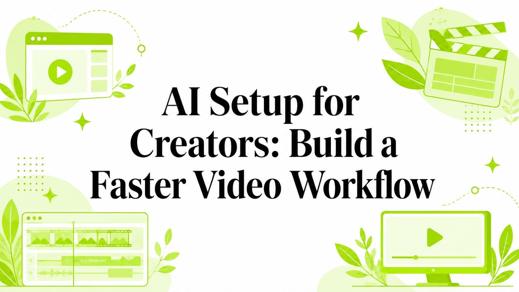 AI Setup for Creators: Build a Faster Video Workflow
