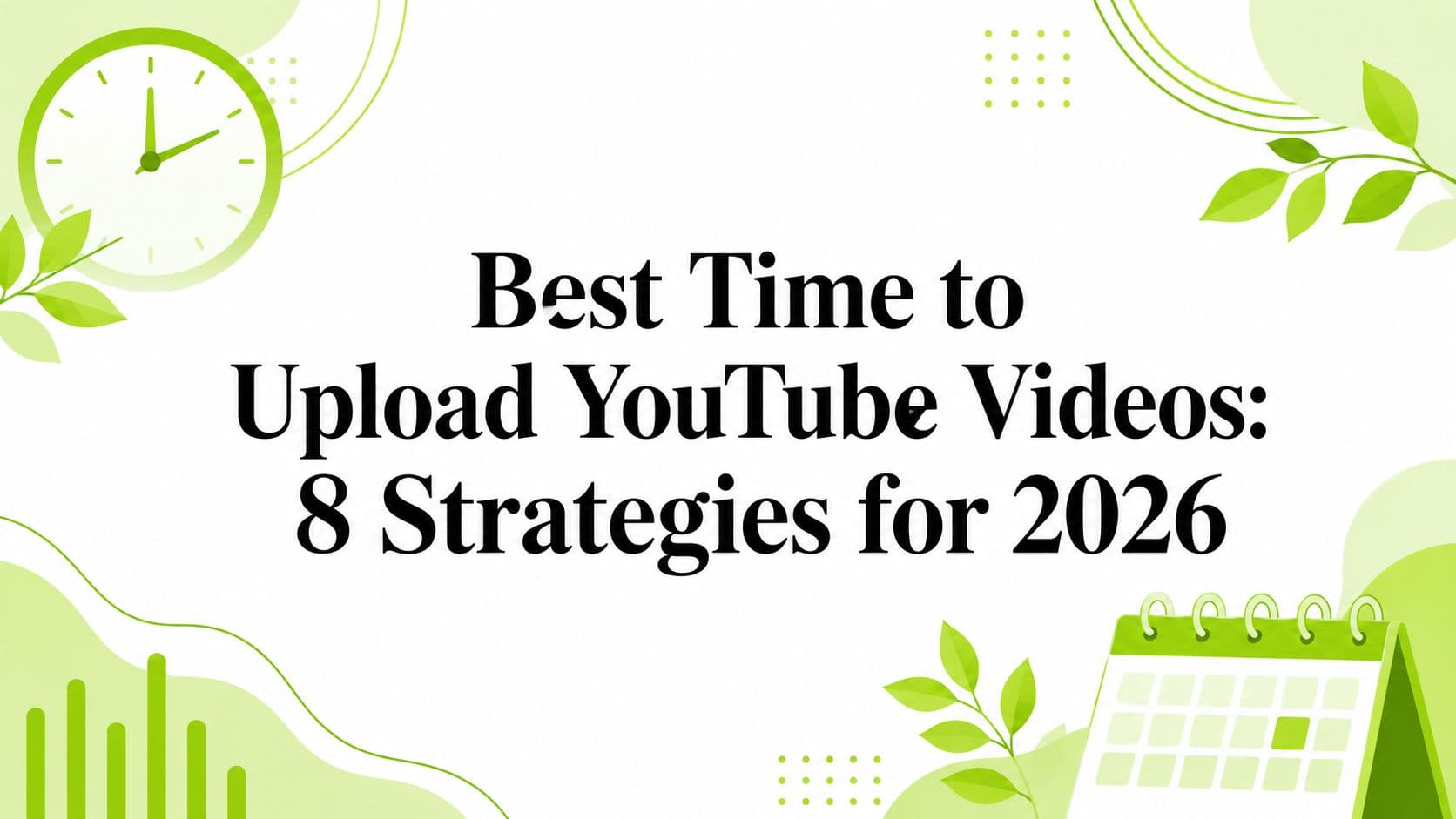 Best Time to Upload YouTube Videos: 8 Strategies for 2026