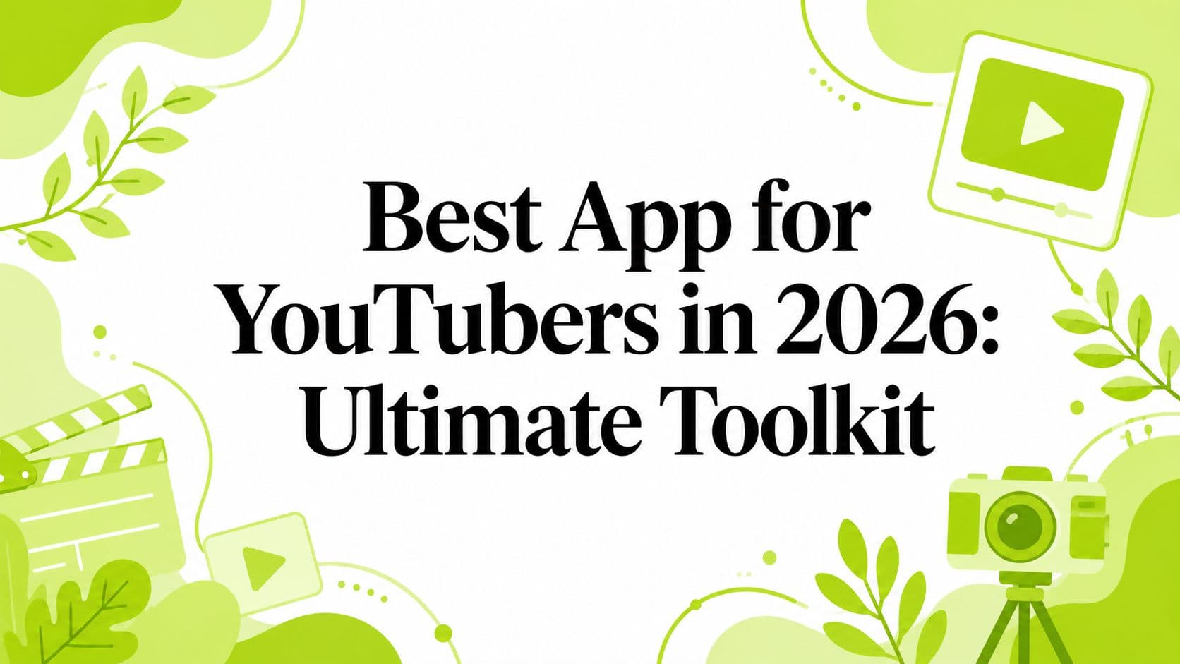 Best App for YouTubers in 2026: Ultimate Toolkit