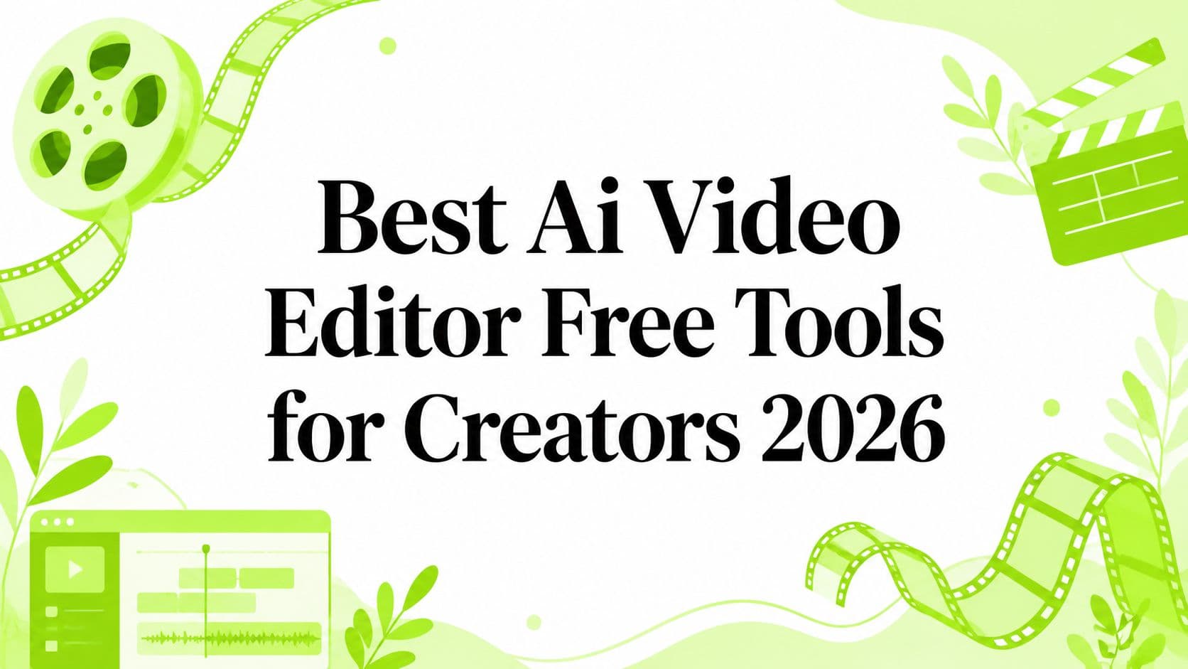 Best Ai Video Editor Free Tools for Creators 2026