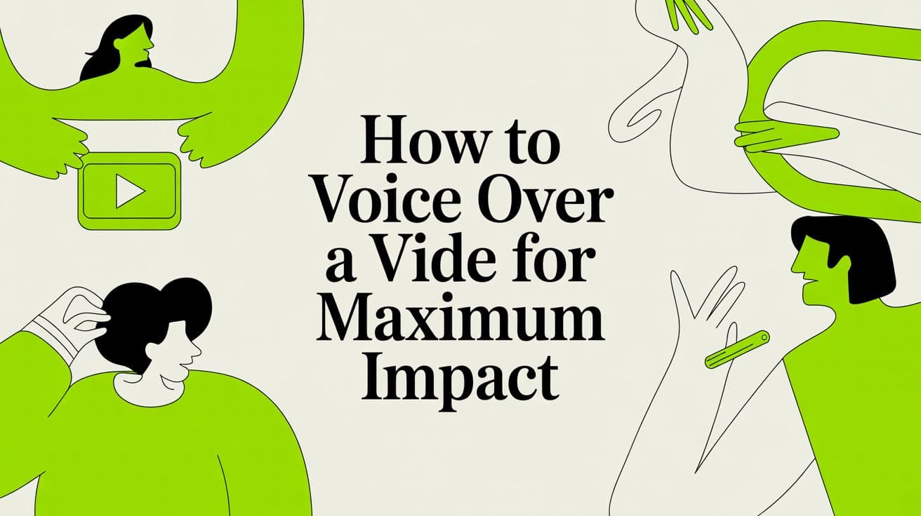 How to Voice Over a Video for Maximum Impact