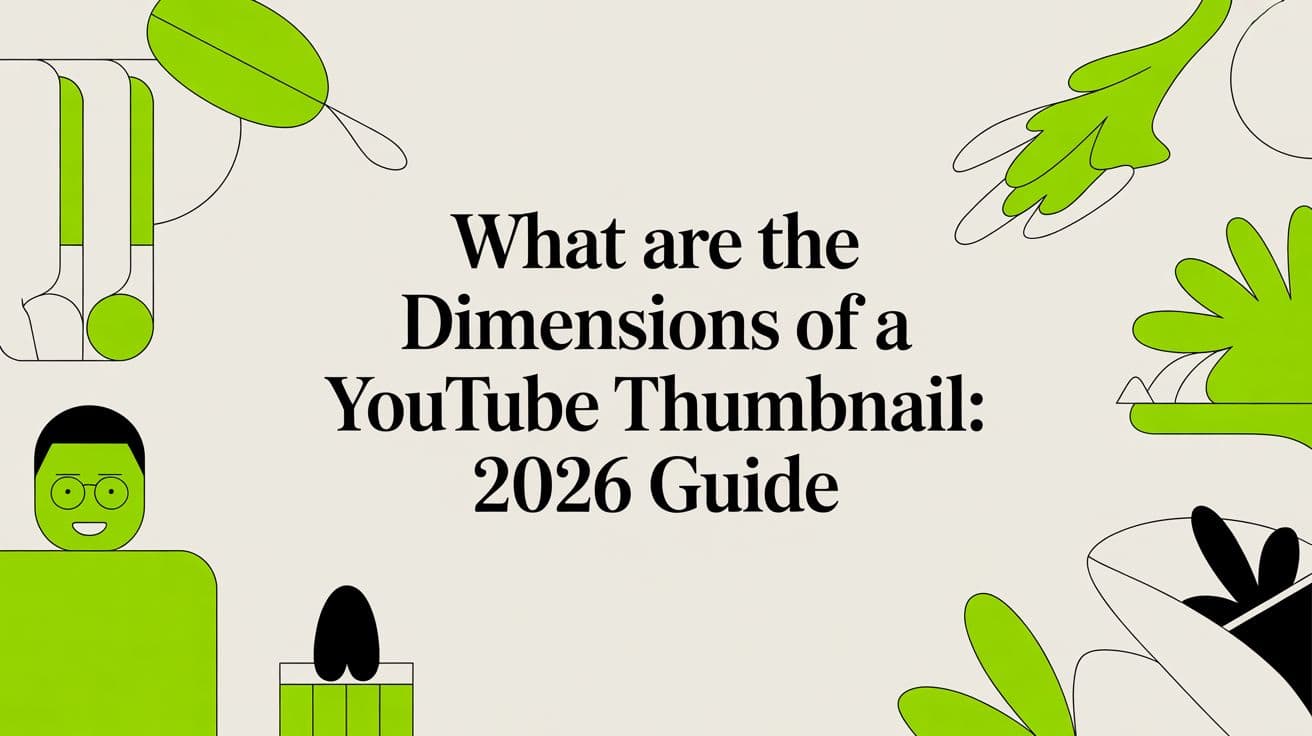 What Are the Dimensions of a YouTube Thumbnail: 2026 Guide