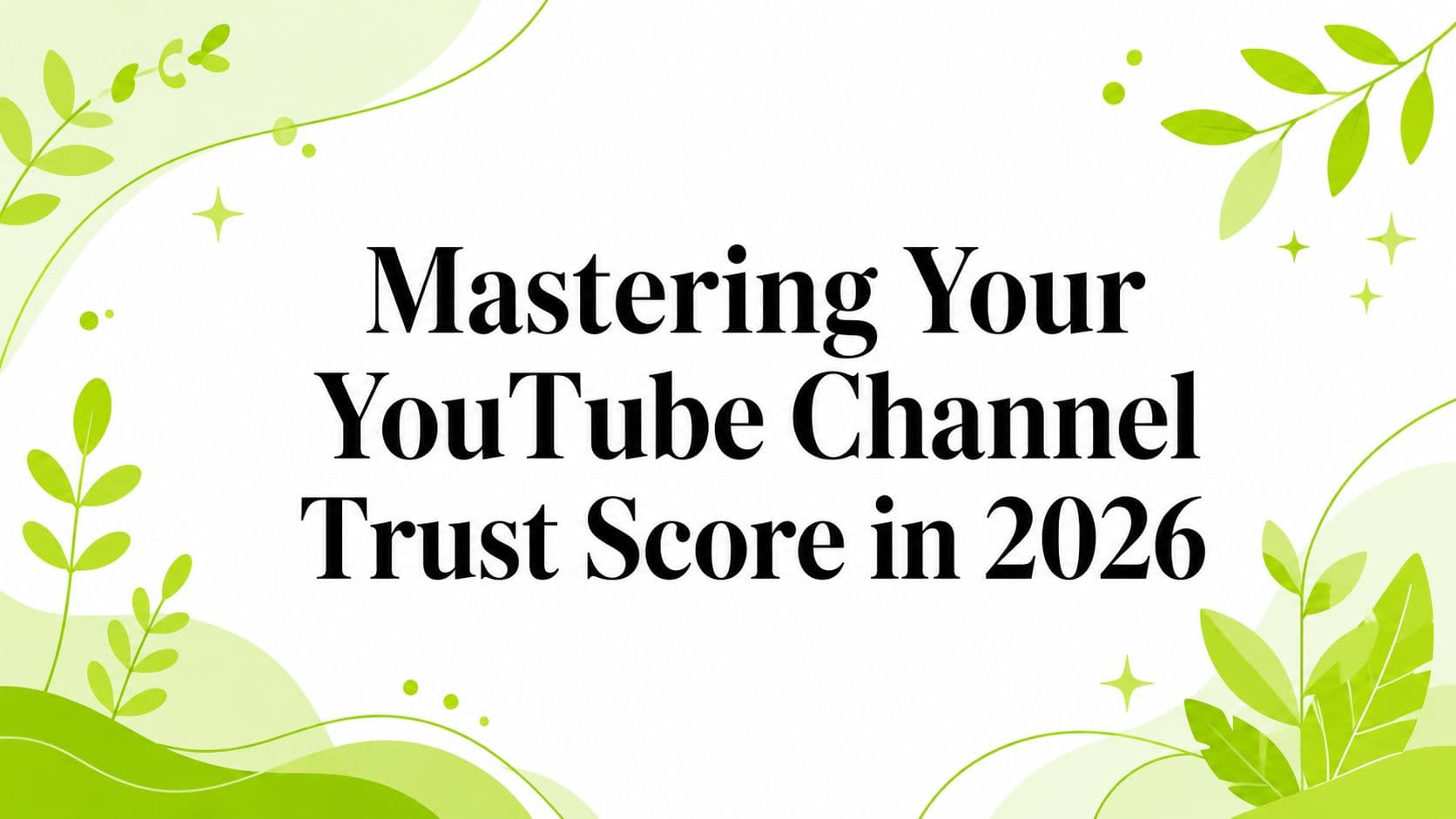 Mastering Your YouTube Channel Trust Score in 2026