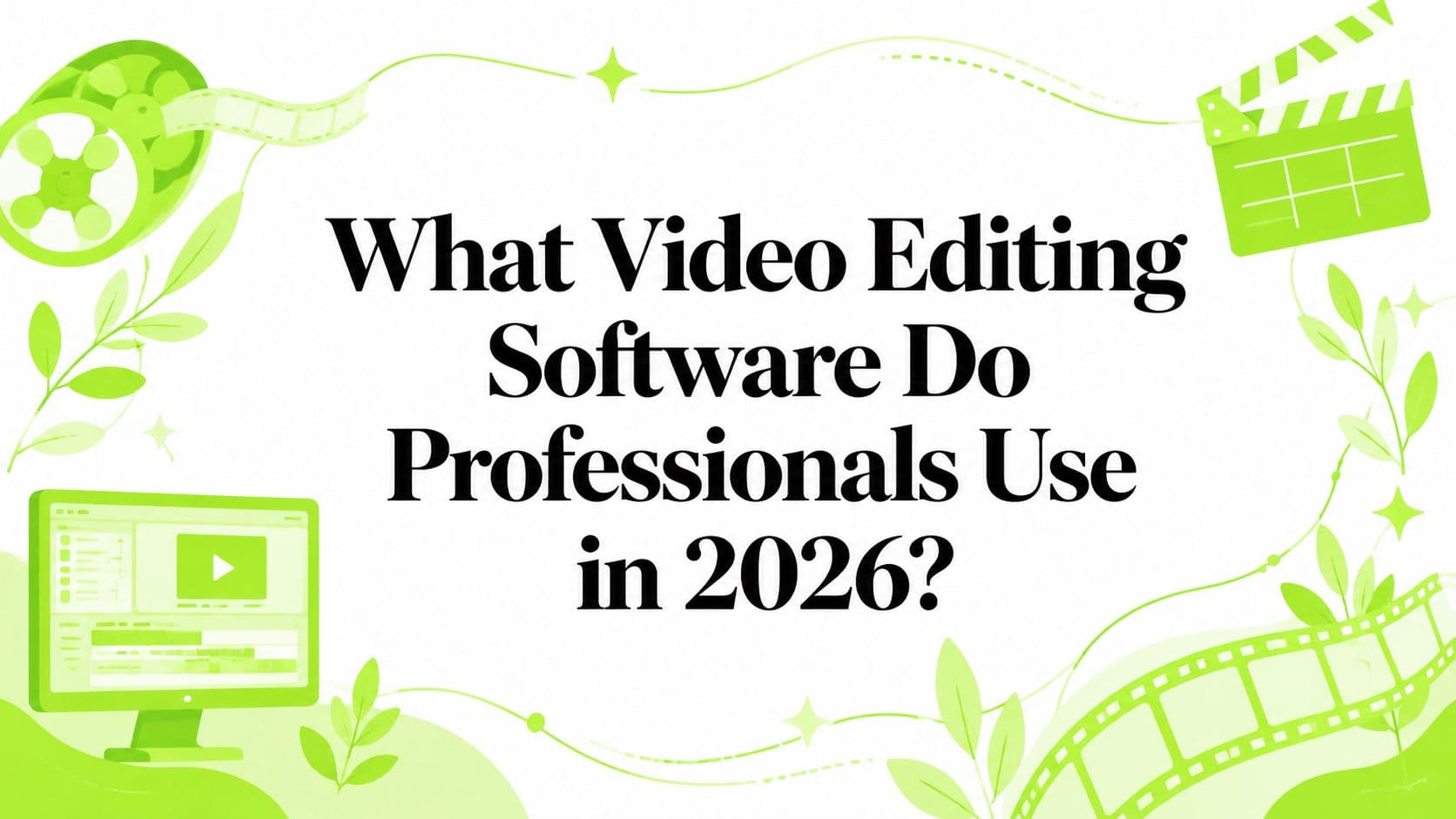 What Video Editing Software Do Professionals Use in 2026?