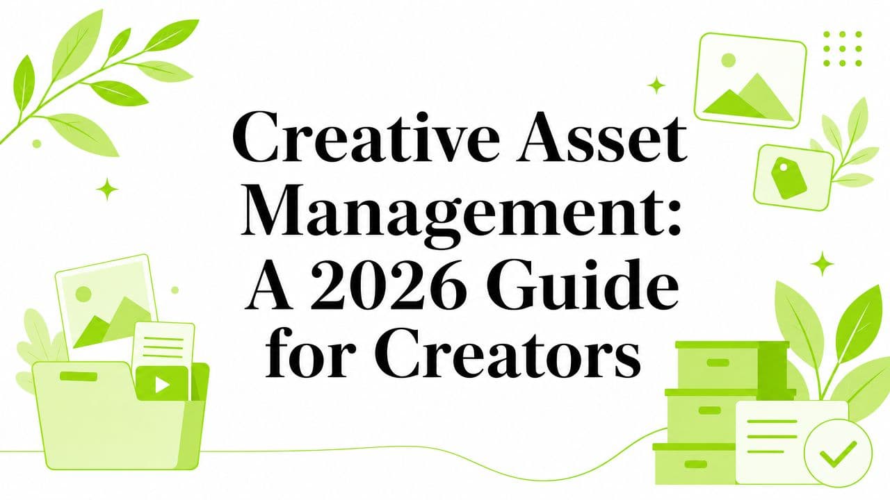 Creative Asset Management: A 2026 Guide for Creators